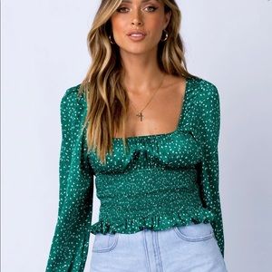 Princess Polly Melvin Top Green